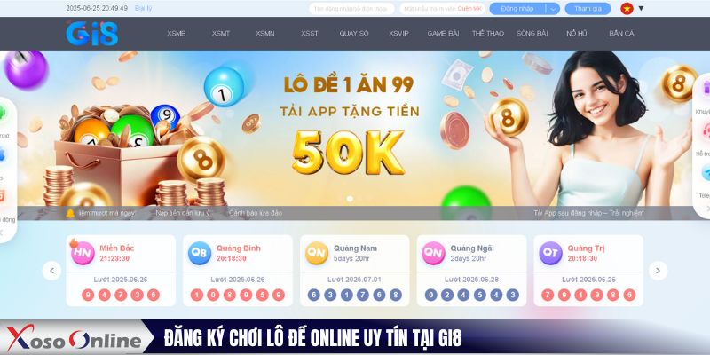 Đăng ký chơi lô đề online uy tín tại GI8